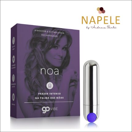 Cápsula Vibratória Recarregável Multivelocidade Go Vibe Noa - 7,5 cm x 1,8 cm